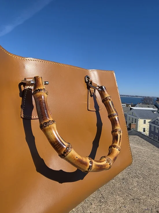 Vintage D&B Toiny East West Bamboo Handle Bag - Picture 9 of 16